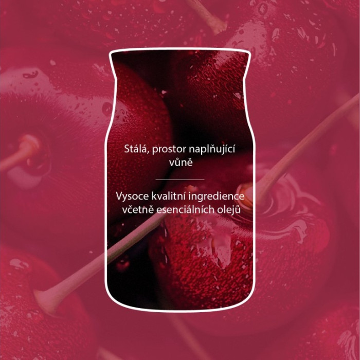 detail Yankee Candle Black Cherry, signature velká svíčka 567 g