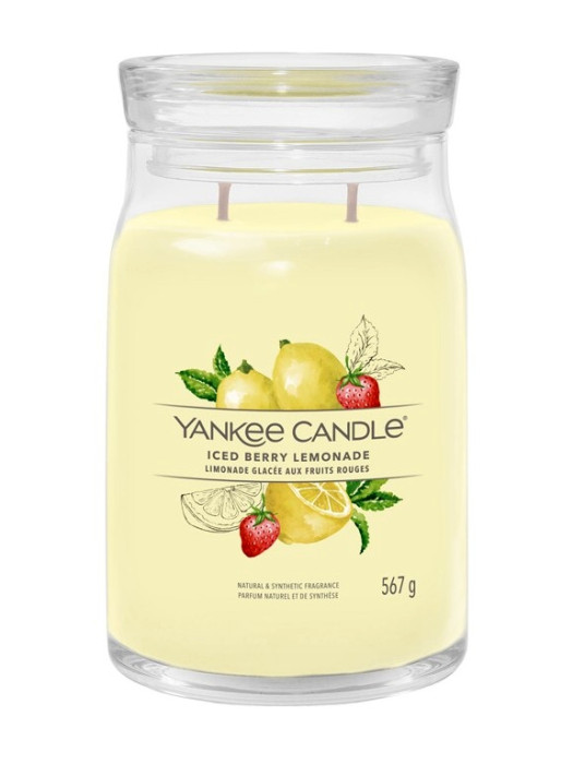 detail Yankee Candle ICED BERRY LEMONADE, Signature velká svíčka 567 g