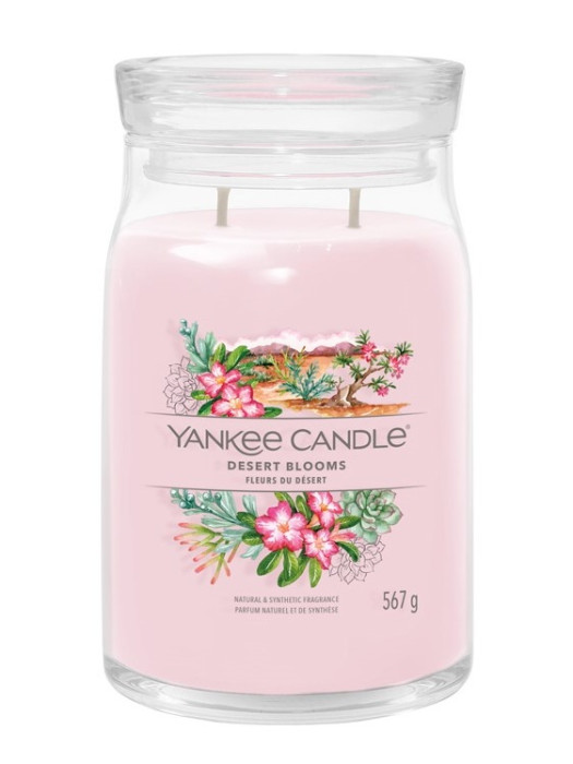 detail Yankee Candle Dessert Blooms, signature velká svíčka 567 g