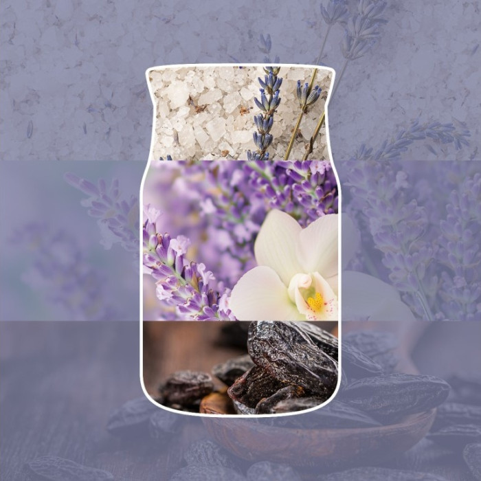 detail Yankee Candle Lavender Vanilla, signature velká svíčka 567g