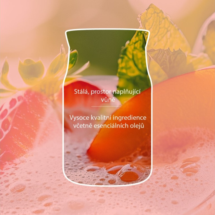 detail Yankee Candle White Strawberry Bellini, signature velká svíčka 567g