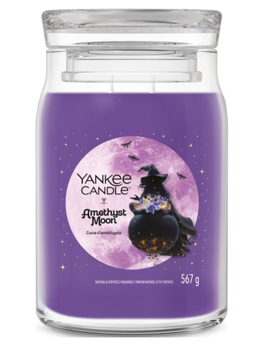 detail Yankee Candle Amethyst Moon, signature velká 567g