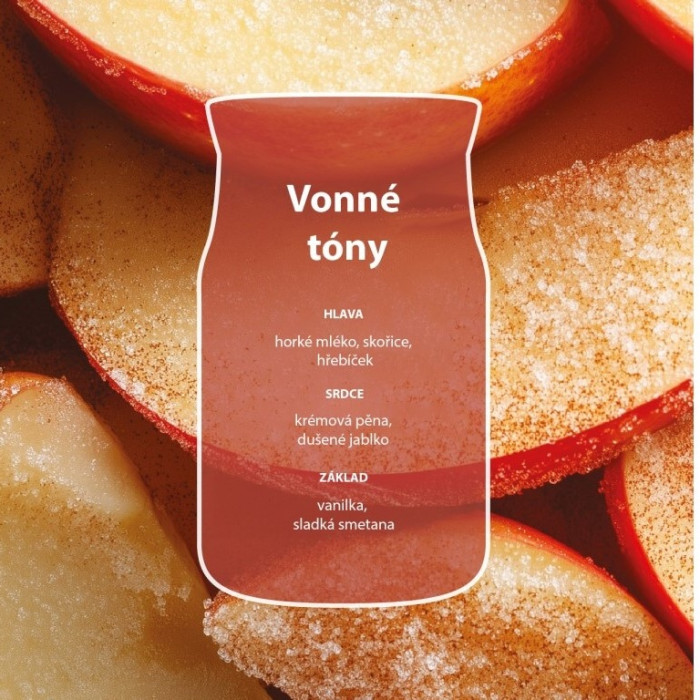 detail Yankee Candle Cinnamon Apple, signature velká svíčka 567g