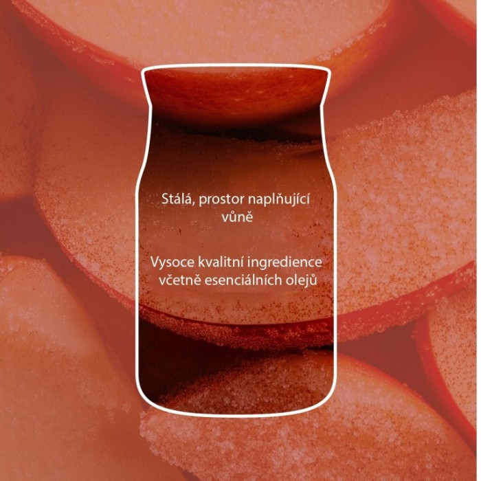 detail Yankee Candle Cinnamon Apple, signature velká svíčka 567g