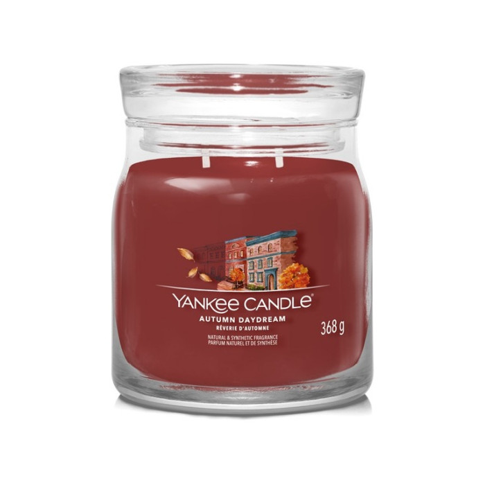 detail Yankee Candle Autumn Daydream, signature střední 368 g