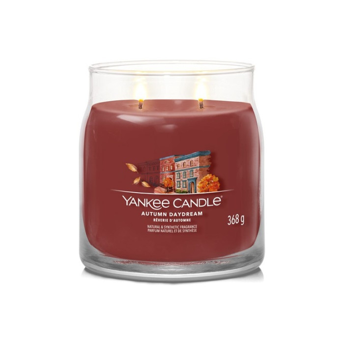 detail Yankee Candle Autumn Daydream, signature střední 368 g