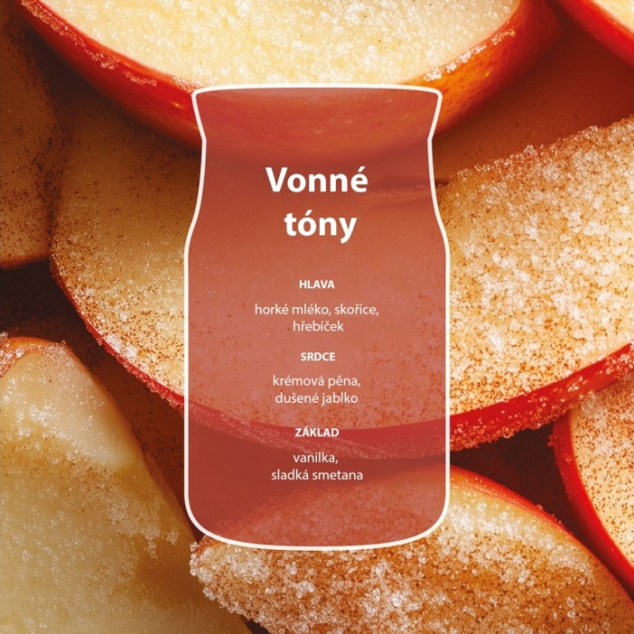 detail Yankee Candle Sugared Cinnamon Apple, signature střední 359g