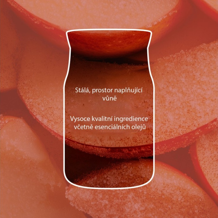 detail Yankee Candle Sugared Cinnamon Apple, signature střední 359g