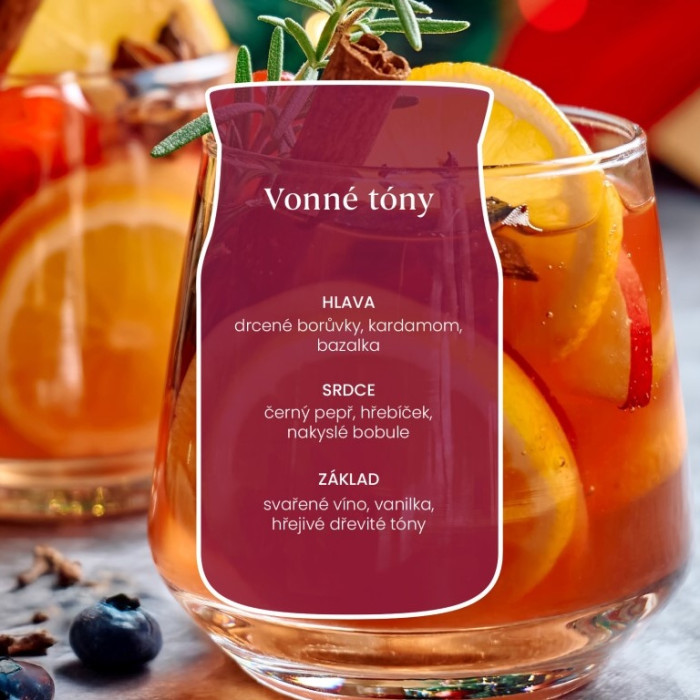 detail Yankee Candle Jingle Mingle, signature střední 368g