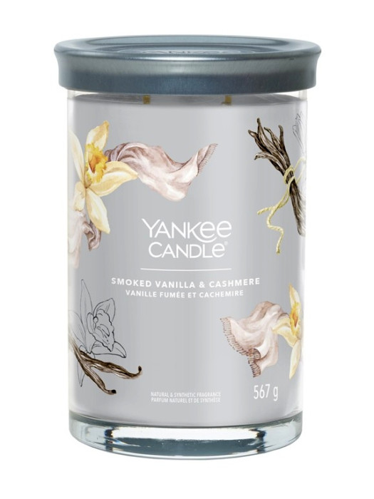 detail Yankee Candle SMOKED VANILLA & CASHMERE, Signature tumbler velký 567 g