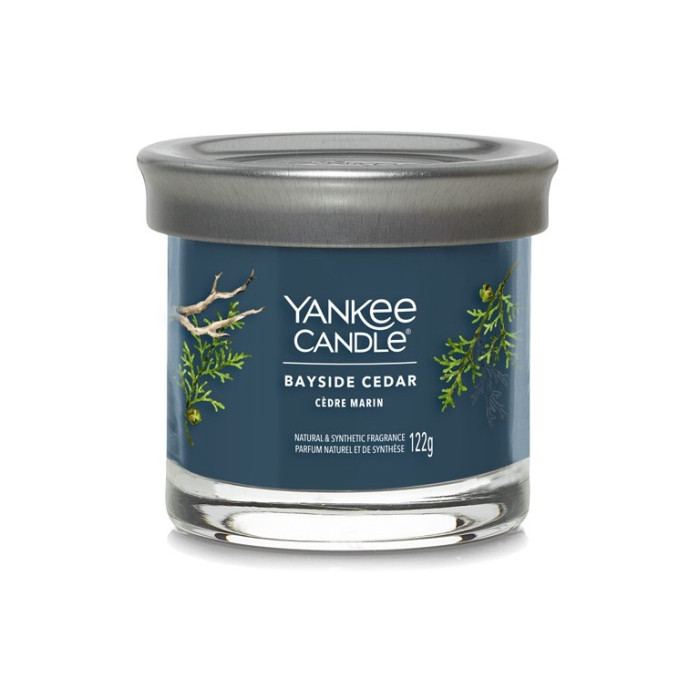detail Yankee Candle BAYSIDE CEDAR, Signature tumbler malý 122 g