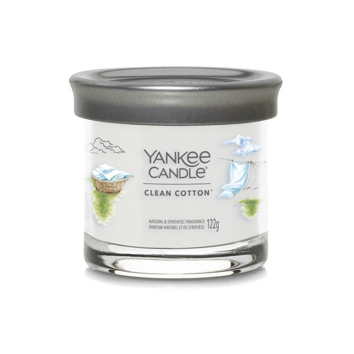 detail Yankee Candle CLEAN COTTON, Signature tumbler malý 122 g