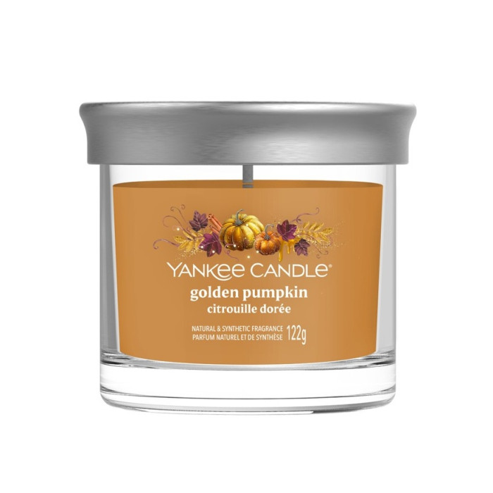 detail Yankee Candle GOLDEN PUMPKIN, signature tumbler malý 122g