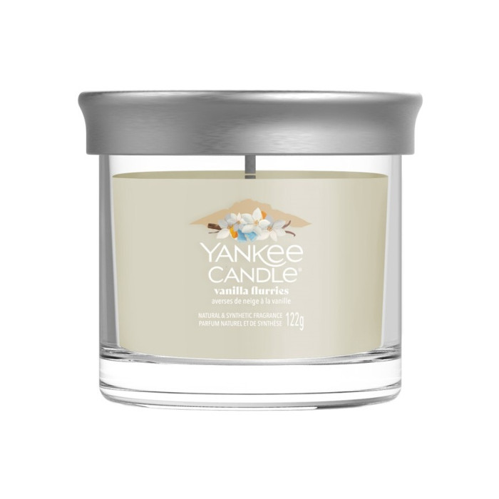detail Yankee Candle VANILLA FLURRIES, signature tumbler malý 122g