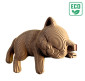náhled Cartonic 3D PUZZLE - SLEEPY KITTEN, 119 dílků, LEVEL2