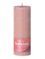 náhled Bolsius Rustic Shine Válec 68x190mm Misty Pink, růžová svíčka