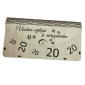 náhled Dřevěná obálka na peníze - Všechno nejlepší 20 let, 20x10cm