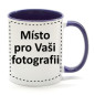 náhled Fotohrnek COMBO Tmavě modro-bílý 1x foto 300ml