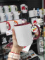 náhled Fotohrnek COMBO Vínovo-bílý 1x foto 300ml