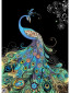 náhled Luxusní přání M183 BUG ART - ELEGANT PEACOCK