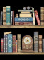 náhled Luxusní přání M137 BUG ART - BOOKSHELVES