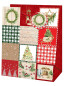 náhled Alvarak Dárková taška TJ - XMAS červená, 44,5x33x13,7cm