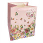 náhled Autronic Dárková taška M - květy na růžovém pozadí, 23x18x18cm