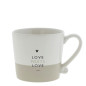 náhled Bastion Collections Hrneček LOVE MEETS LOVE in black/titane, 200ml