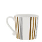 náhled Bastion Collections Hrneček White/Little Stipes Brown with Black, 200ml