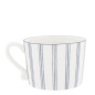 náhled Bastion Collections Hrnek White/Blue Small Stripes, 300ml