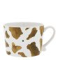 náhled Bastion Collections Hrnek White/Brown Cow print, 300ml