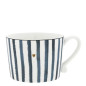 náhled Bastion Collections Hrnek White/Iris Blue Big Stripe, 300ml