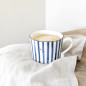 náhled Bastion Collections Hrnek White/Iris Blue Big Stripe, 300ml