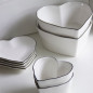 náhled Bastion Collections Miska tvar srdce HEART in black