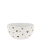 náhled Bastion Collections Miska Bowl white/little hearts brown, 14,5x7cm
