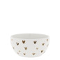 náhled Bastion Collections Miska Bowl white/little hearts brown, 14,5x7cm