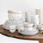 náhled Bastion Collections Miska Bowl white/little hearts brown, 14,5x7cm