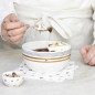 náhled Bastion Collections Miska Bowl white/little stripes brown/black, 14,5x7cm