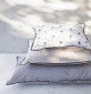 náhled Bastion Collections Polštářek PALM TREES, 25x35cm black/white chambray