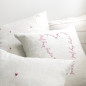 náhled Bastion Collections Polštář 50x50cm NATUREL Heart Rose 100% Linen