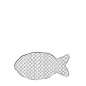 náhled Bastion Collections Talířek RYBA FISH in black 19x10cm (LI/FISH PL 002BL)