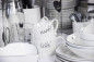 náhled Bastion Collections Talířek BREAKFAST HEART in black, 23 cm