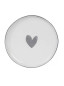náhled Bastion Collections Talířek CAKE HEART in grey, 16cm