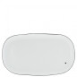 náhled Bastion Collections OVAL PLATE white with heart in black, 15x26cm