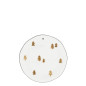 náhled Bastion Collections Talířek Cake white/brown Xmas Trees, 16cm