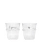 náhled Bastion Collections ESPRESSO GLASS HEART in white 6,2x6,2x4,4cm /2ks