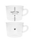 náhled Bastion Collections 2x Skleněné hrnky HAPPY TEA, 2x 300ml