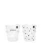náhled Bastion Collections 2x ESPRESSO GLASS - DOTS & ESPRESSO in black, 6,2x6,6cm