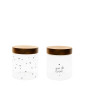 náhled Bastion Collections JARS S - Joie de Vivre, dóza sklo, dřevěné víko, 12x13cm