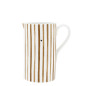 náhled Bastion Collections Džbán JUG White with Brown Stripes, 20cm